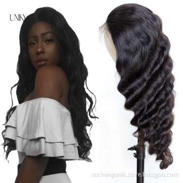 Natural Pre-Plucked HD Body Wave Brazilian Lace Wigs 100% Virgin Human Hair Full Lace Front Wig With Baby Hair For Black Women